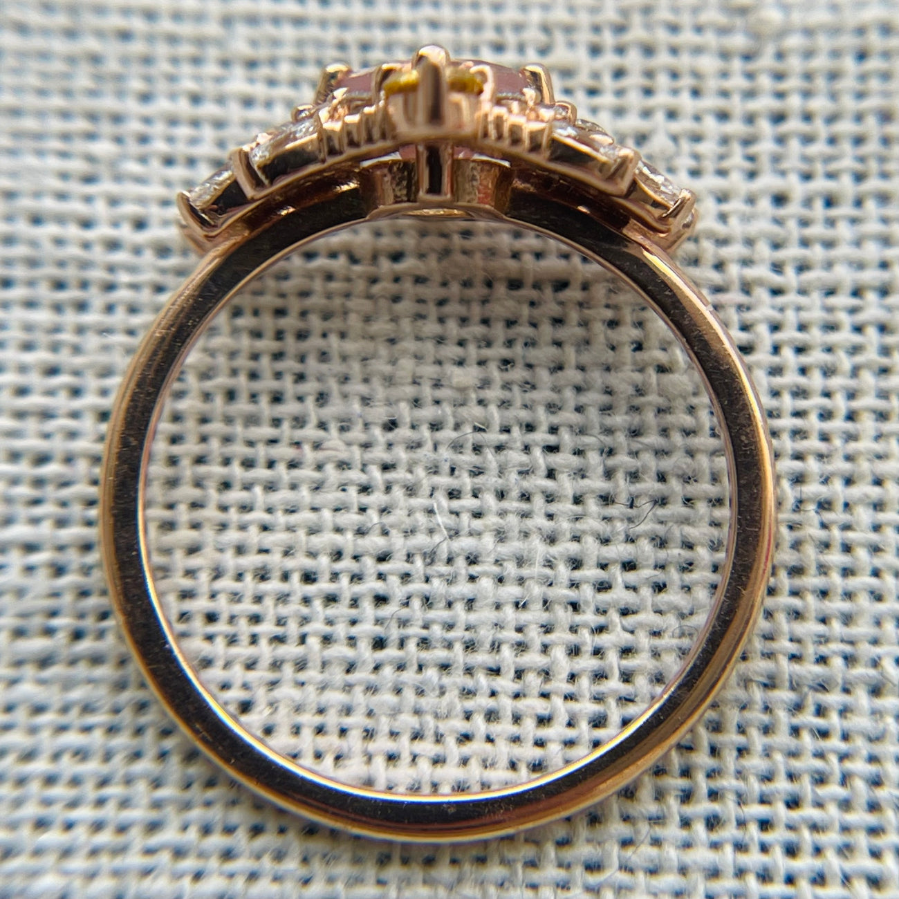 Rose Gold Morganite Wing Ring