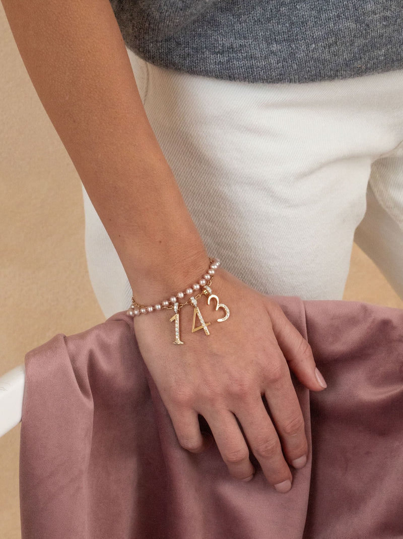 Diamond Number Pendants