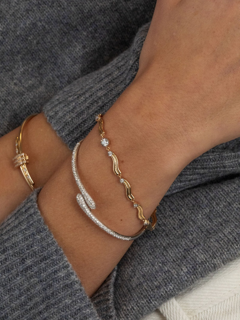 Wavy Diamond Bracelet