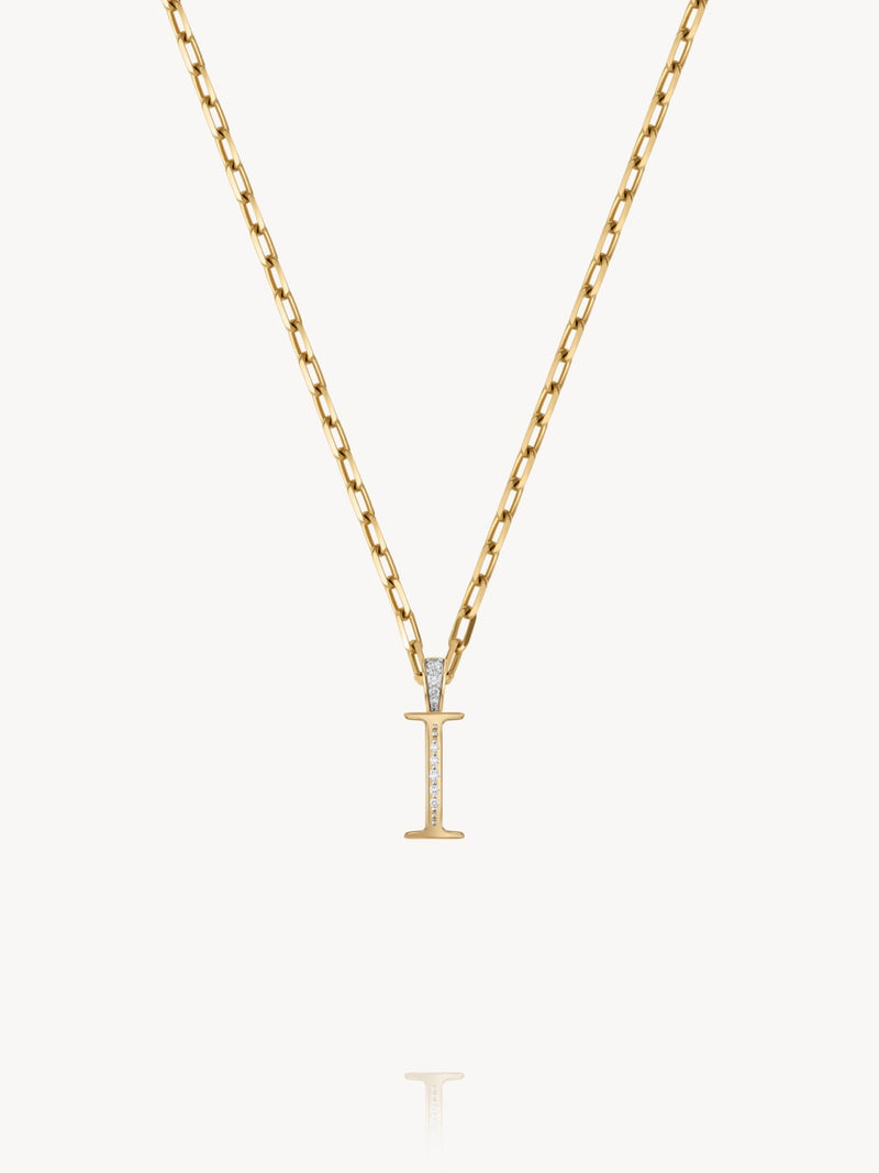 Diamond Initial Pendants