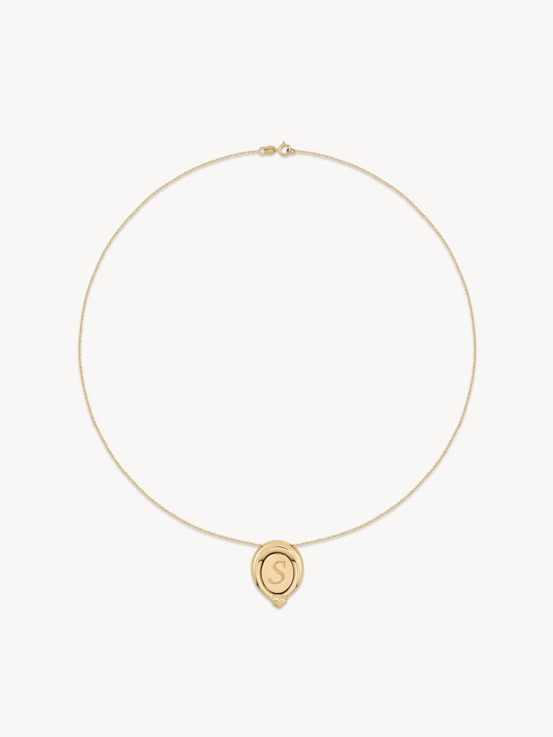 Hand in Hand Initial Necklace