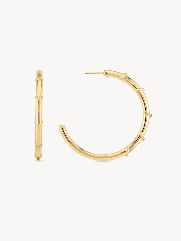 Large Diamond V Hoops