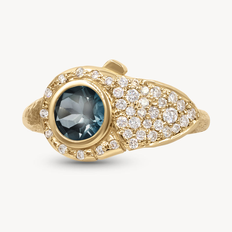 Birthstone Lock Ring