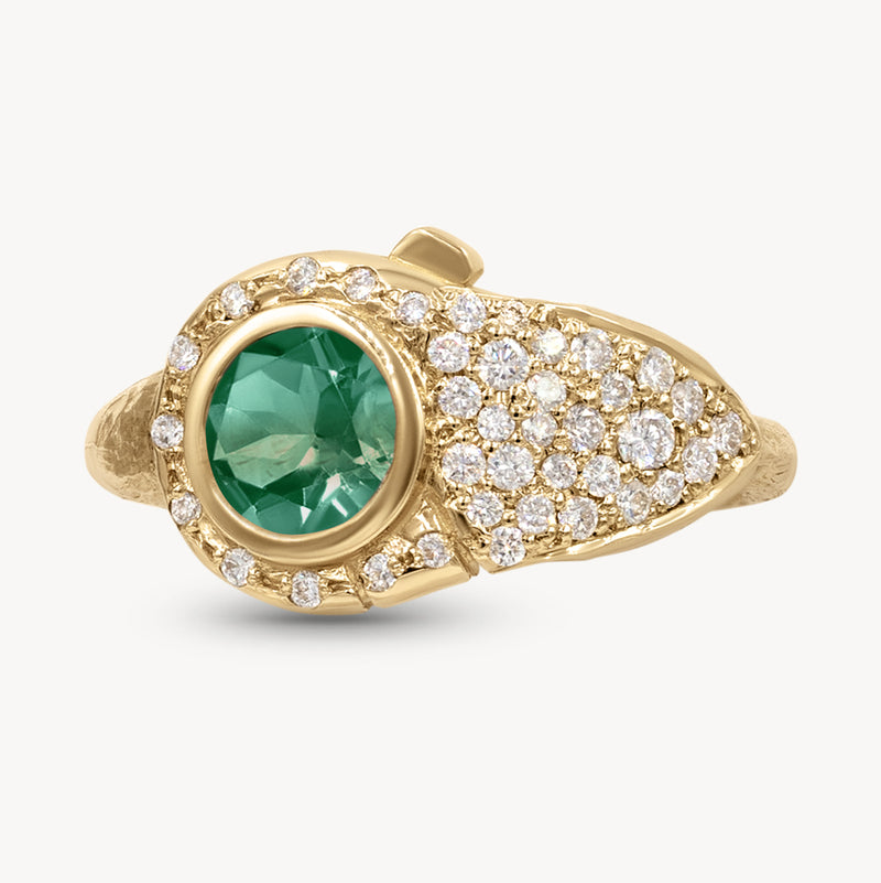 Birthstone Lock Ring