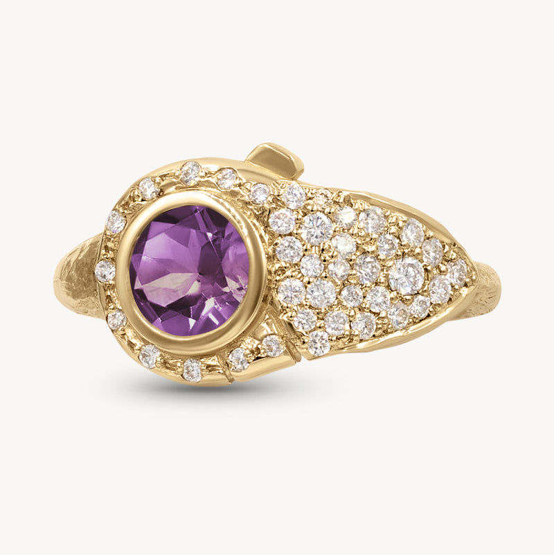 Birthstone Lock Ring