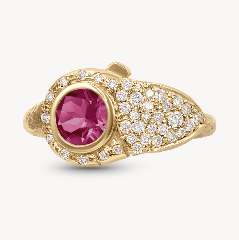 Birthstone Lock Ring