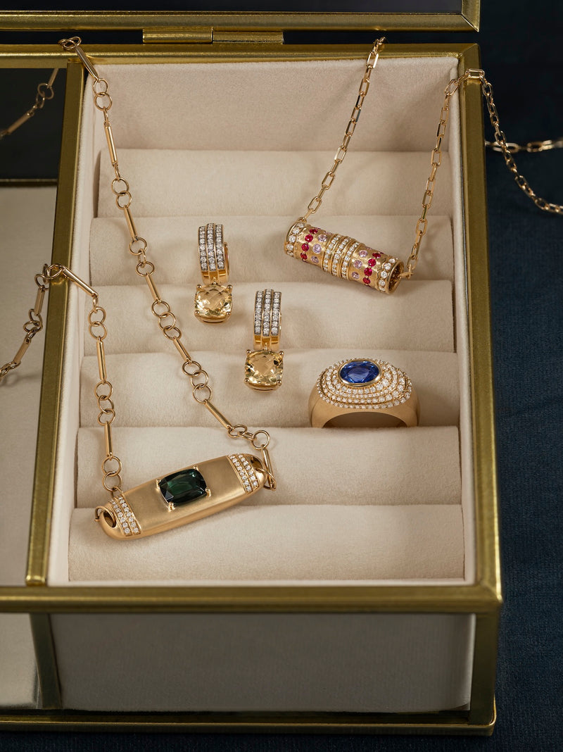 Tiered Barrel Necklace