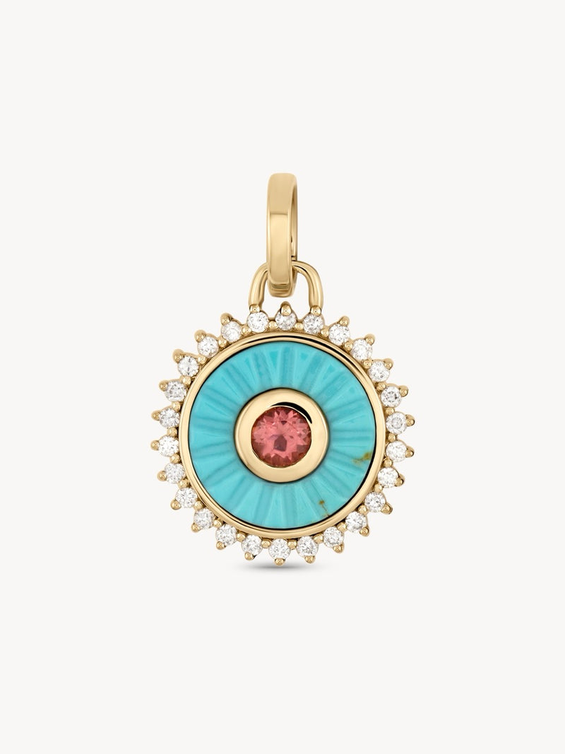 Mandala Turquoise Pendant