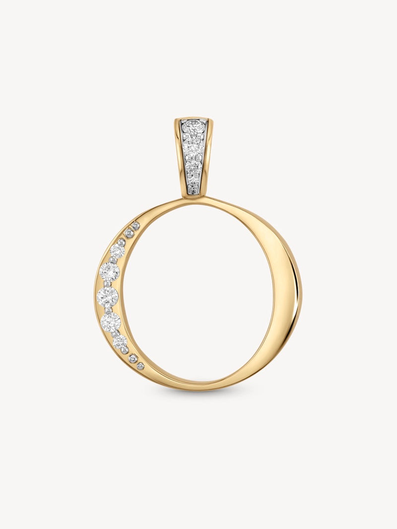 Diamond Initial Pendants