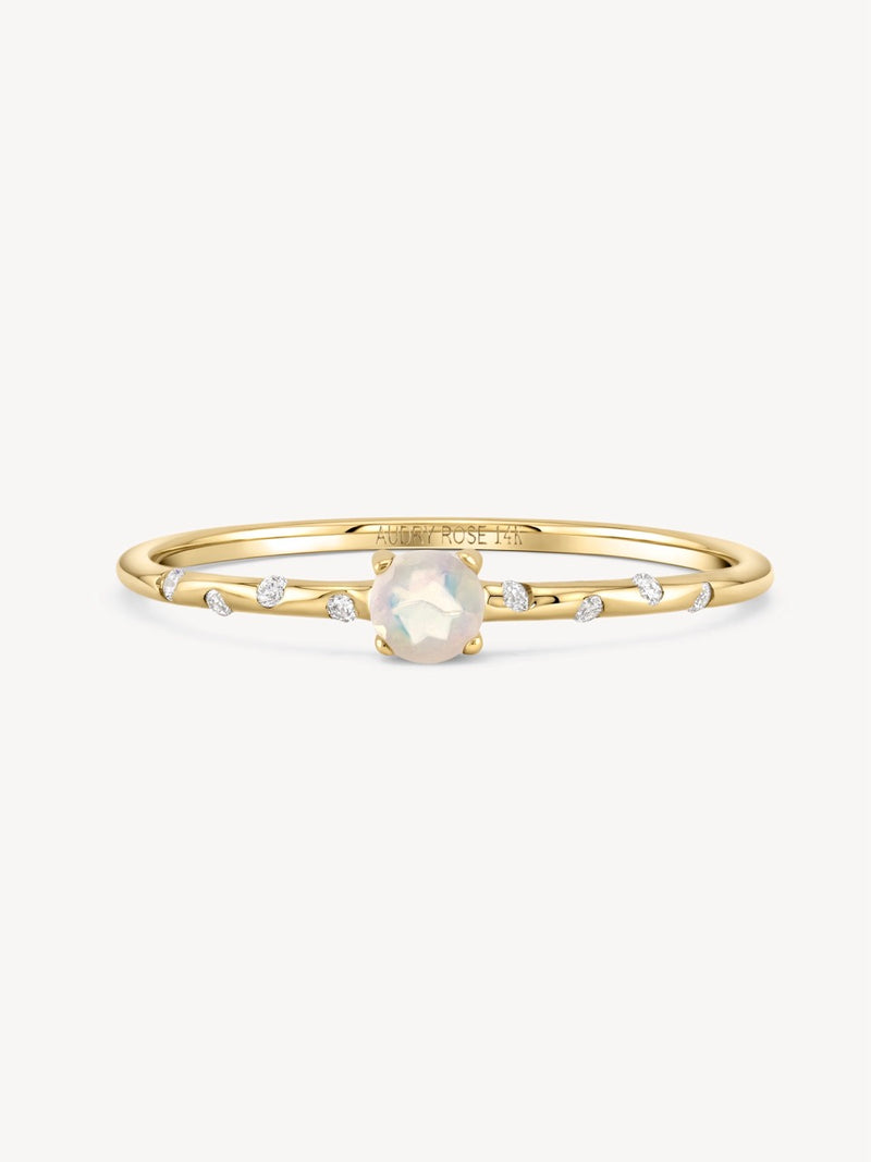 Starry Birthstone Ring
