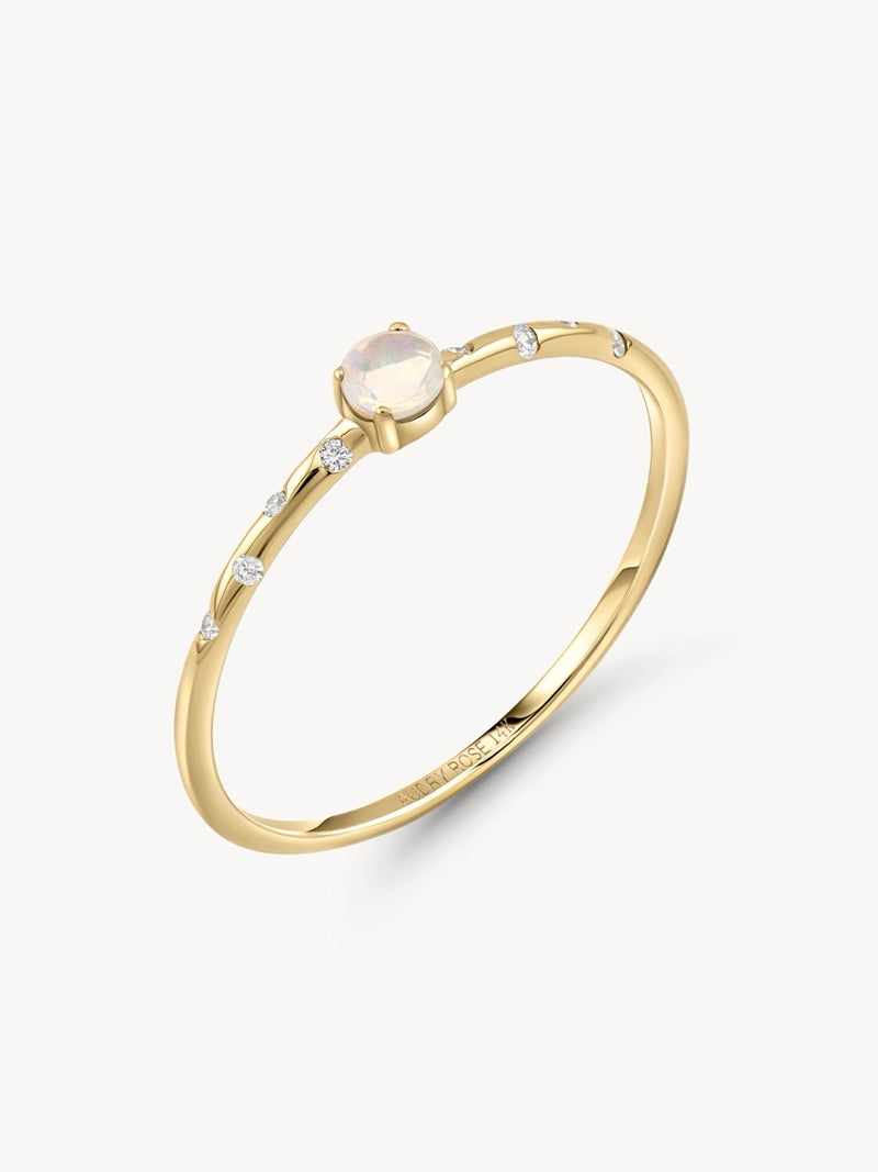 Starry Birthstone Ring