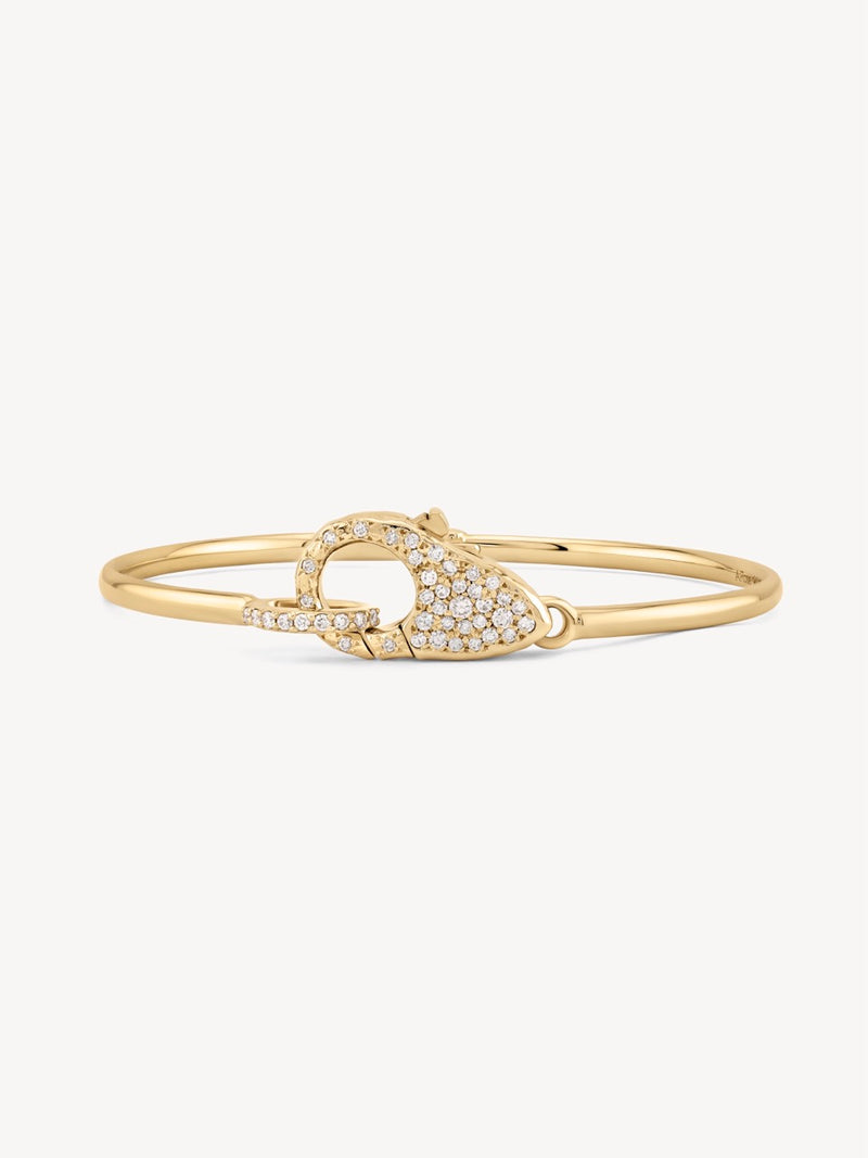 Pave Diamond Lock Bracelet