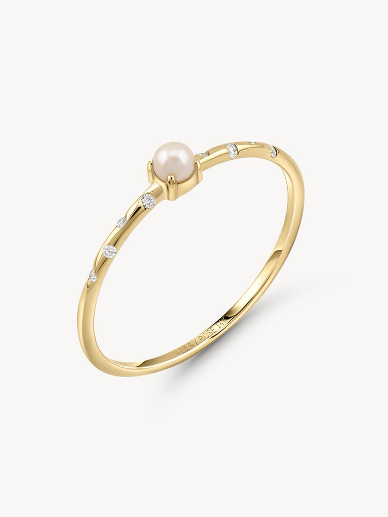 Starry Birthstone Ring