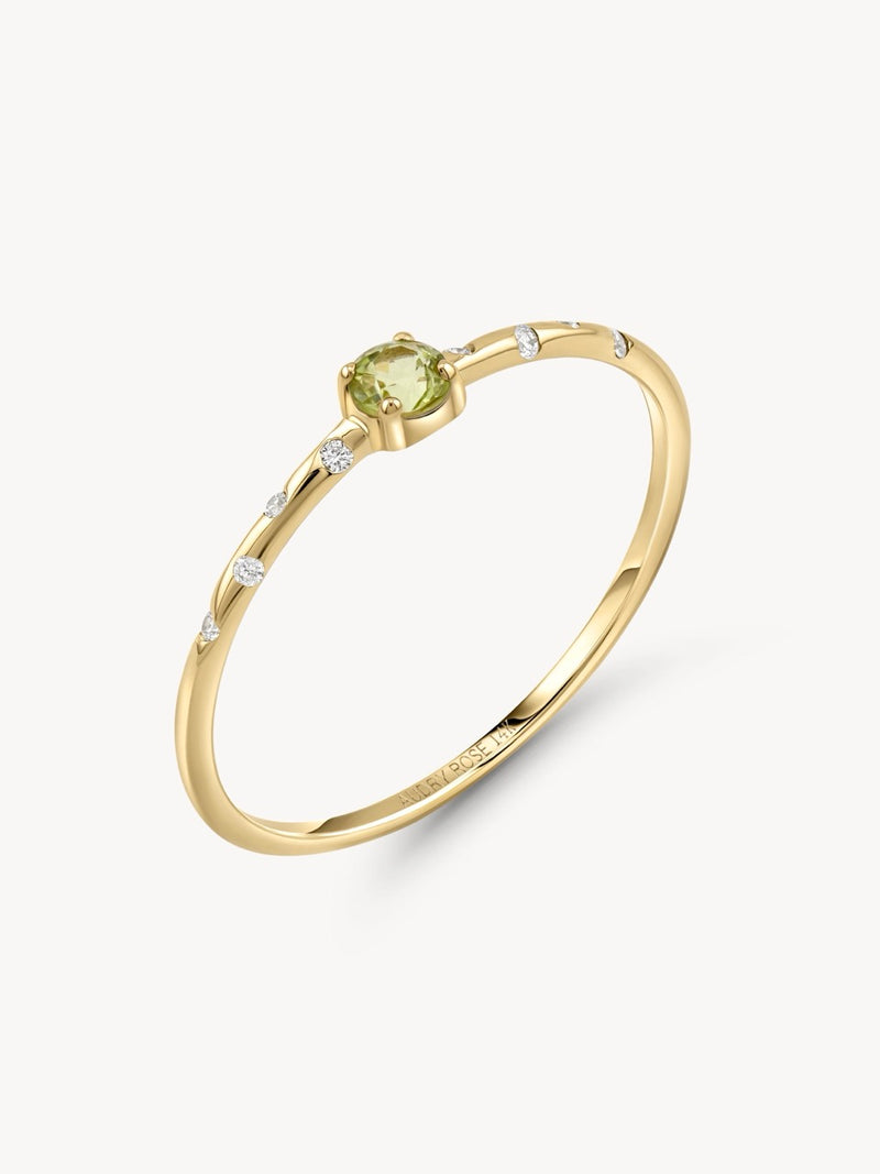 Starry Birthstone Ring