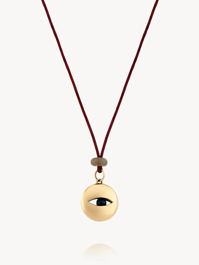 Mixed Metal Eye Pendant