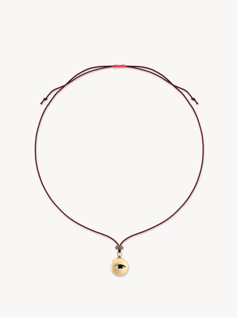 Mixed Metal Eye Pendant