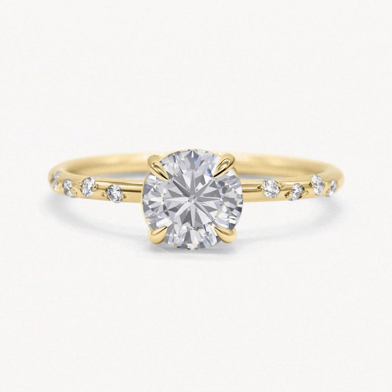 Starry Round Diamond Ring