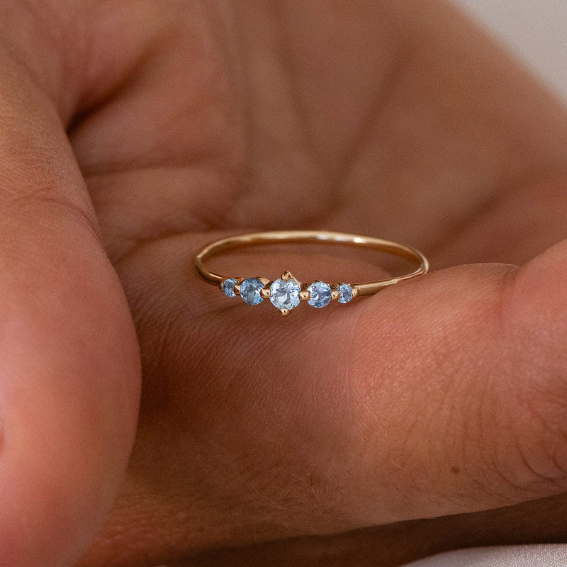 Aquamarine Oceana Ring