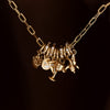 Mini Athena Number Charm Necklace