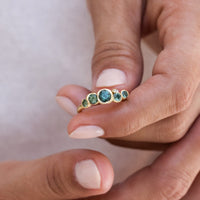 Ocean Sapphires Seaweed Ring