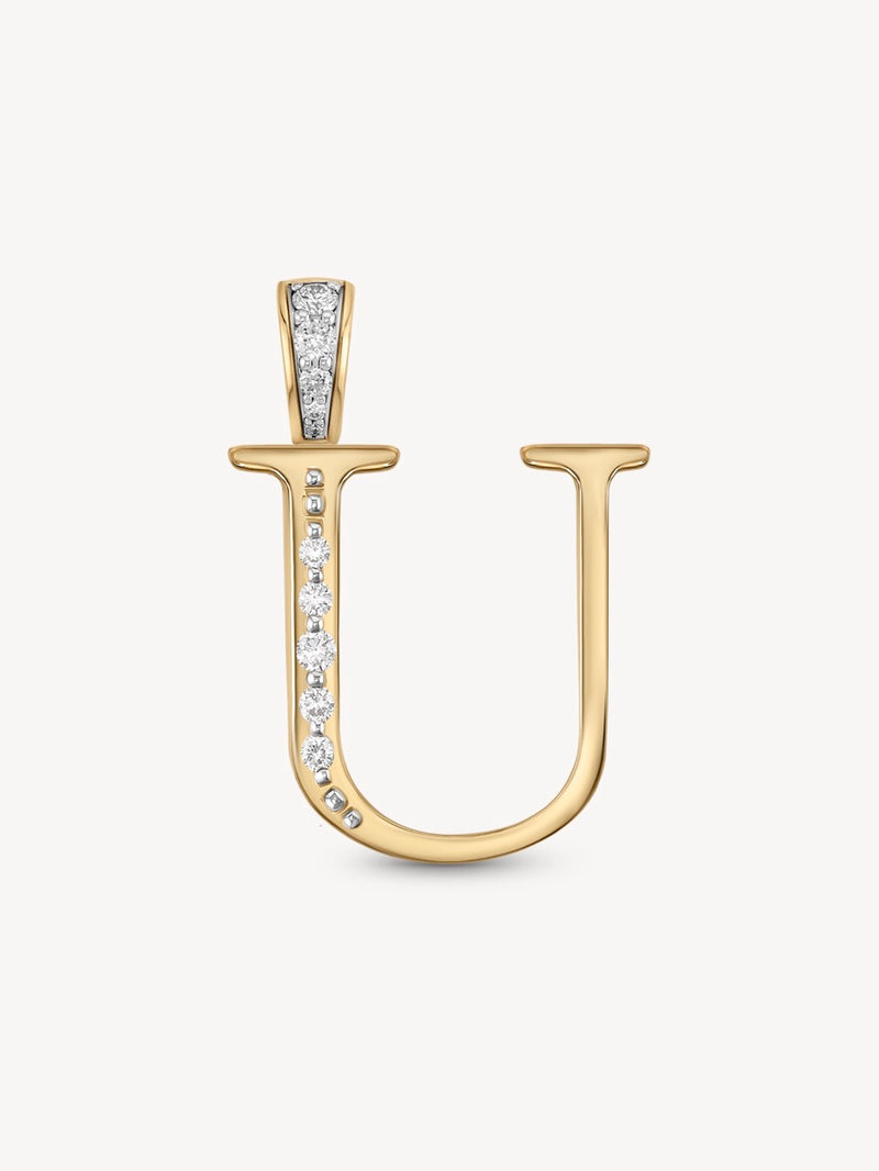 Diamond Initial Pendants