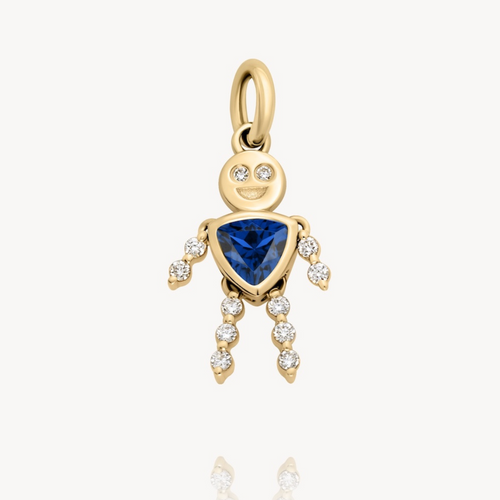 September Boy Lulu & Lox Charm - Sapphire