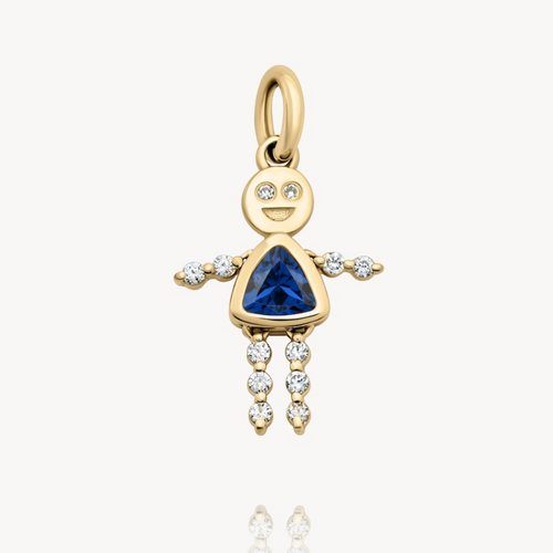 September Girl Lulu & Lox Charm - Sapphire