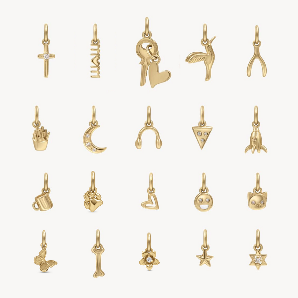 Charm Necklace in 14K Yellow Gold | Audry Rose