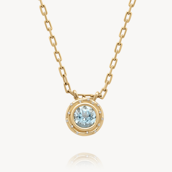 Aquamarine Spotlight Necklace