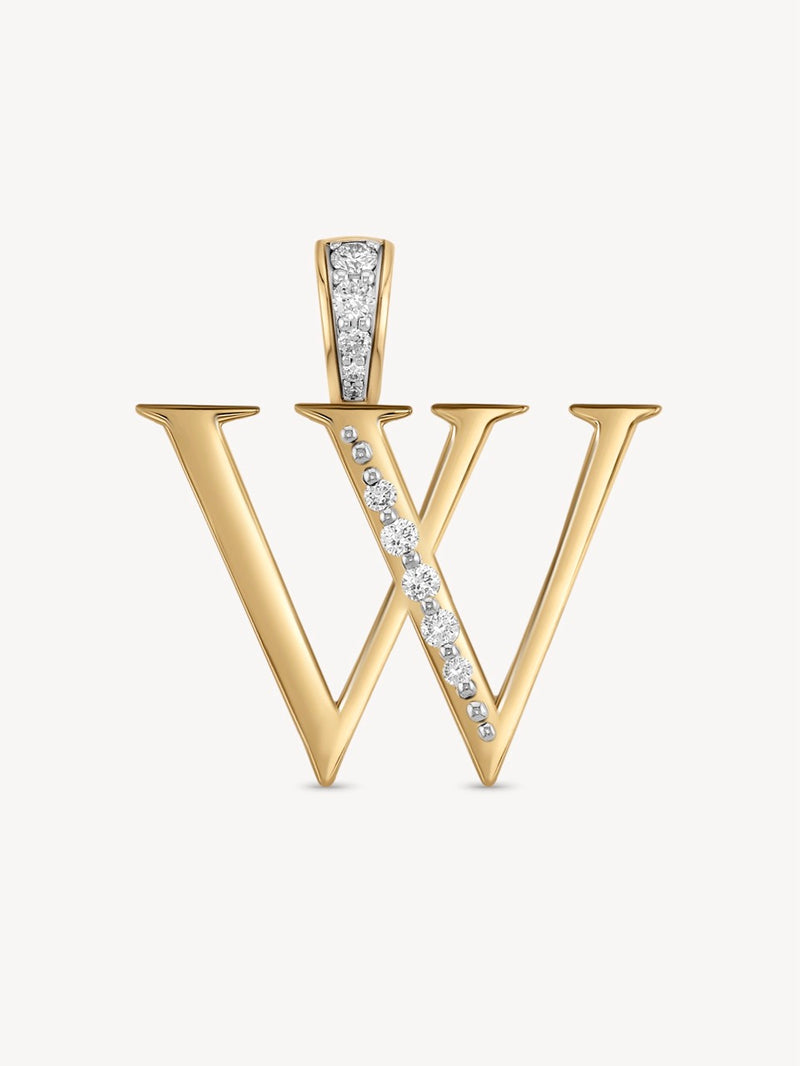 Diamond Initial Pendants