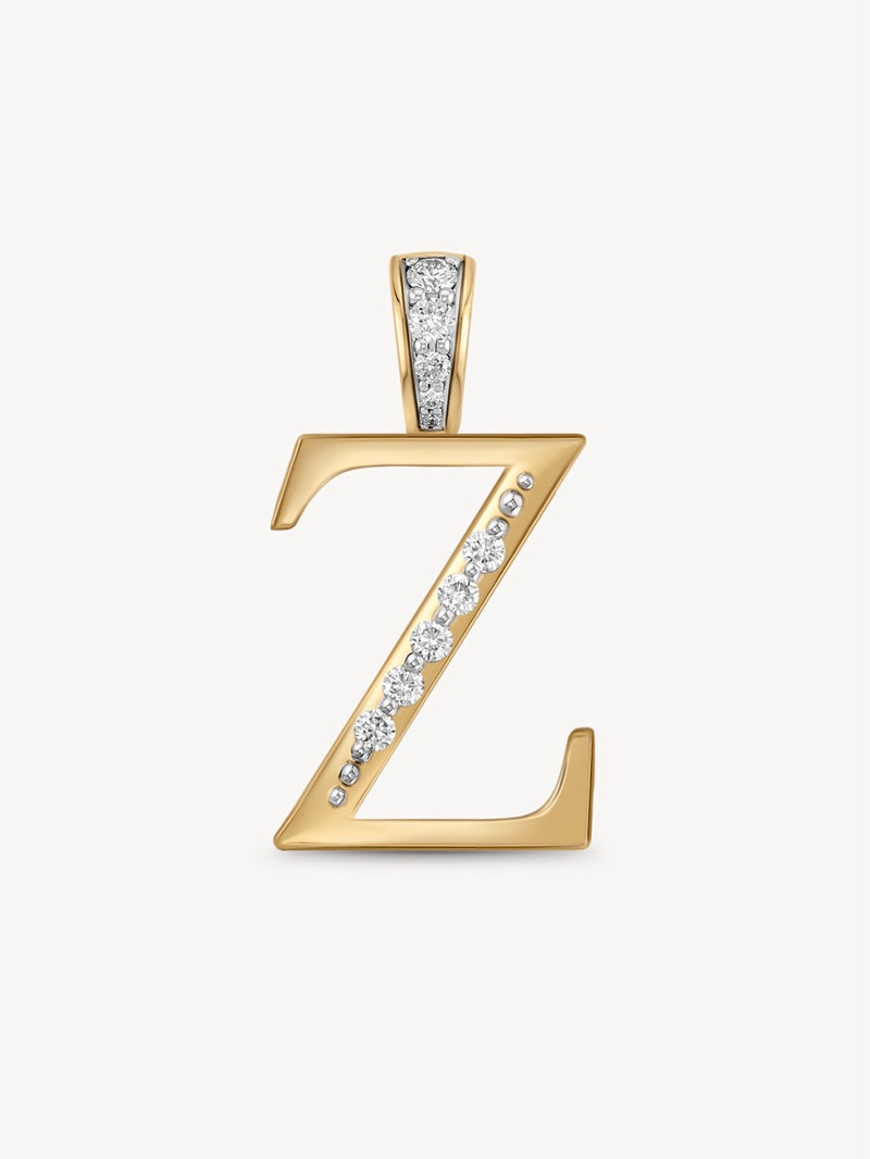 Diamond Initial Pendants