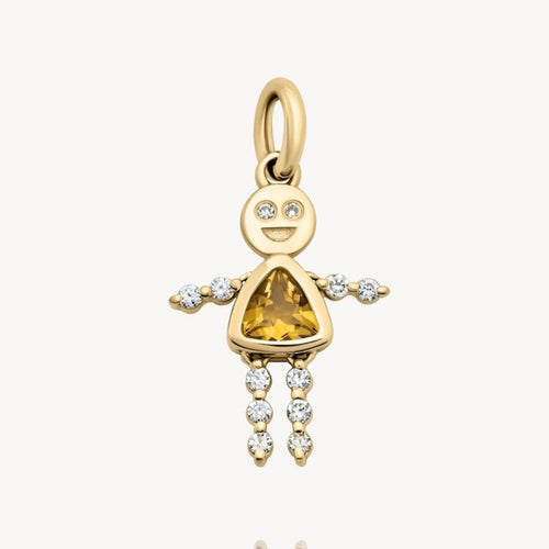 November Girl Lulu & Lox Charm - Citrine