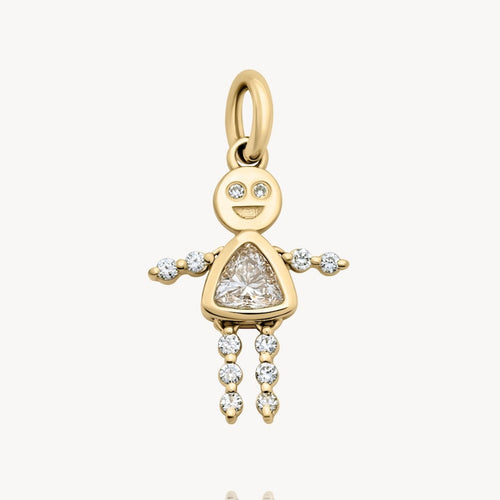 April Girl Lulu & Lox Charm - Diamond