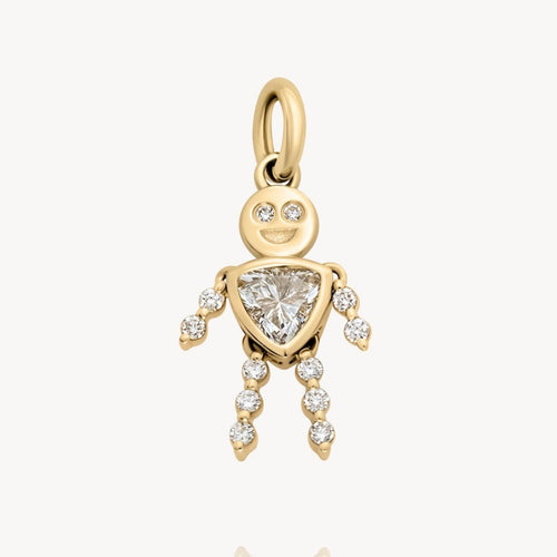 April Boy Lulu & Lox Charm - Diamond