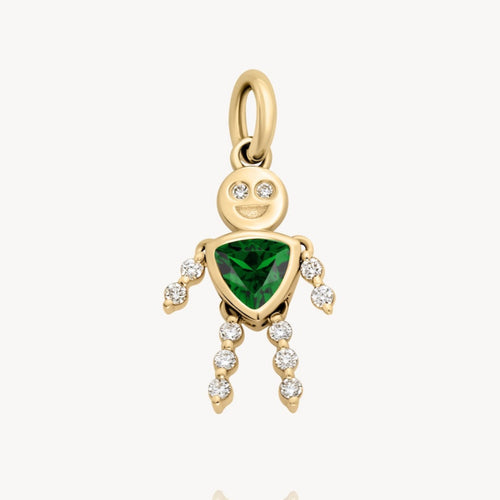 May Boy Lulu & Lox Charm - Emerald