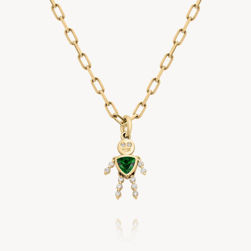 May Boy Lulu & Lox Charm - Emerald