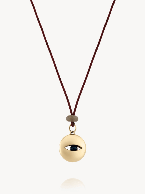Mixed Metal Eye Pendant