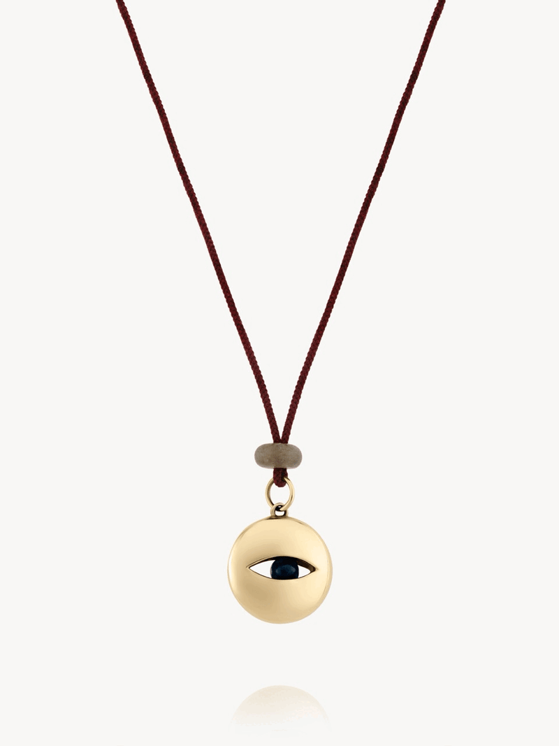 Mixed Metal Eye Pendant