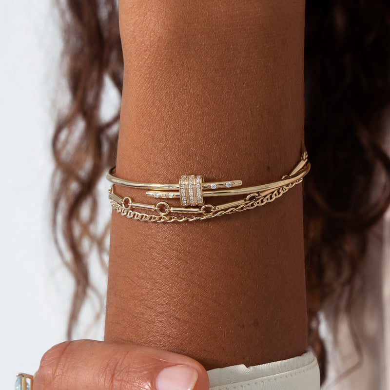 Diamond Latch Bracelet