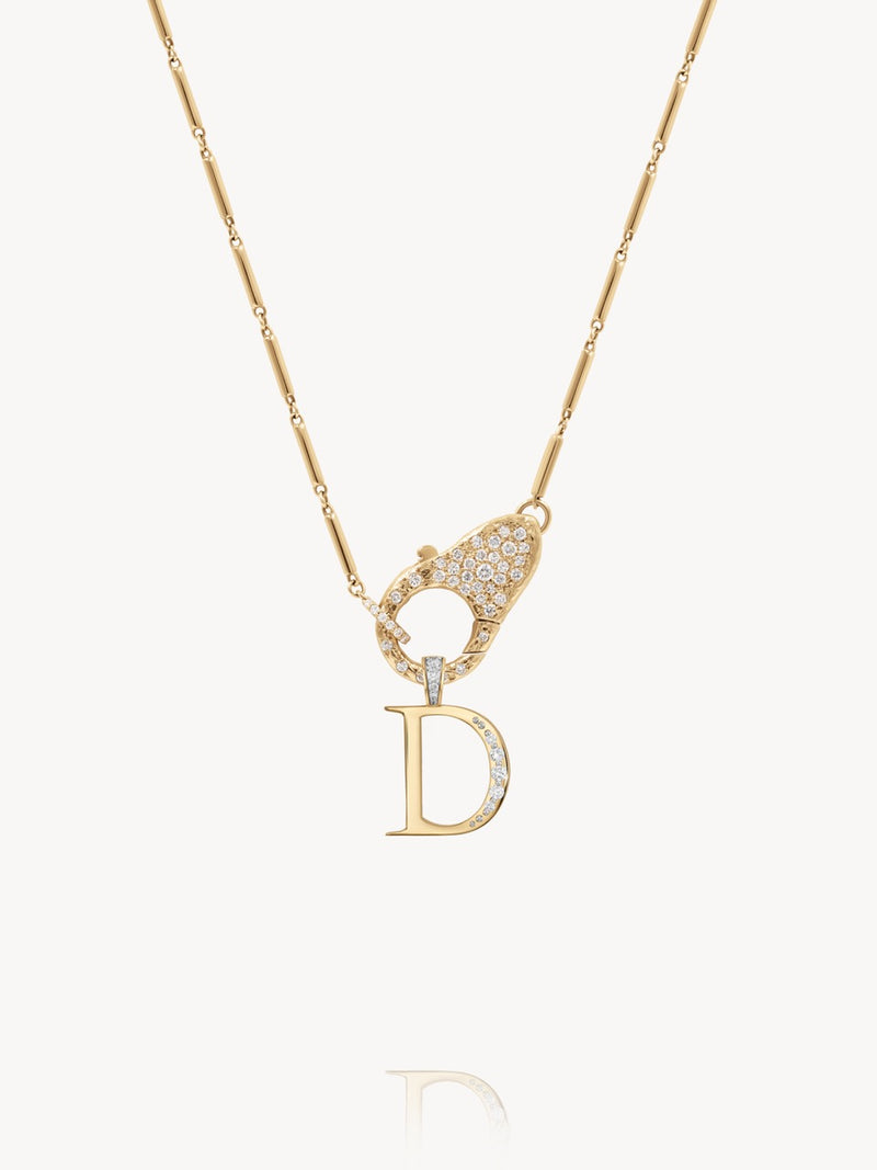 Diamond Initial Pendants