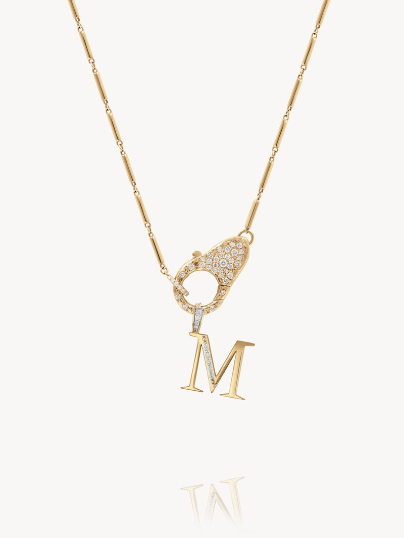 Diamond Initial Pendants