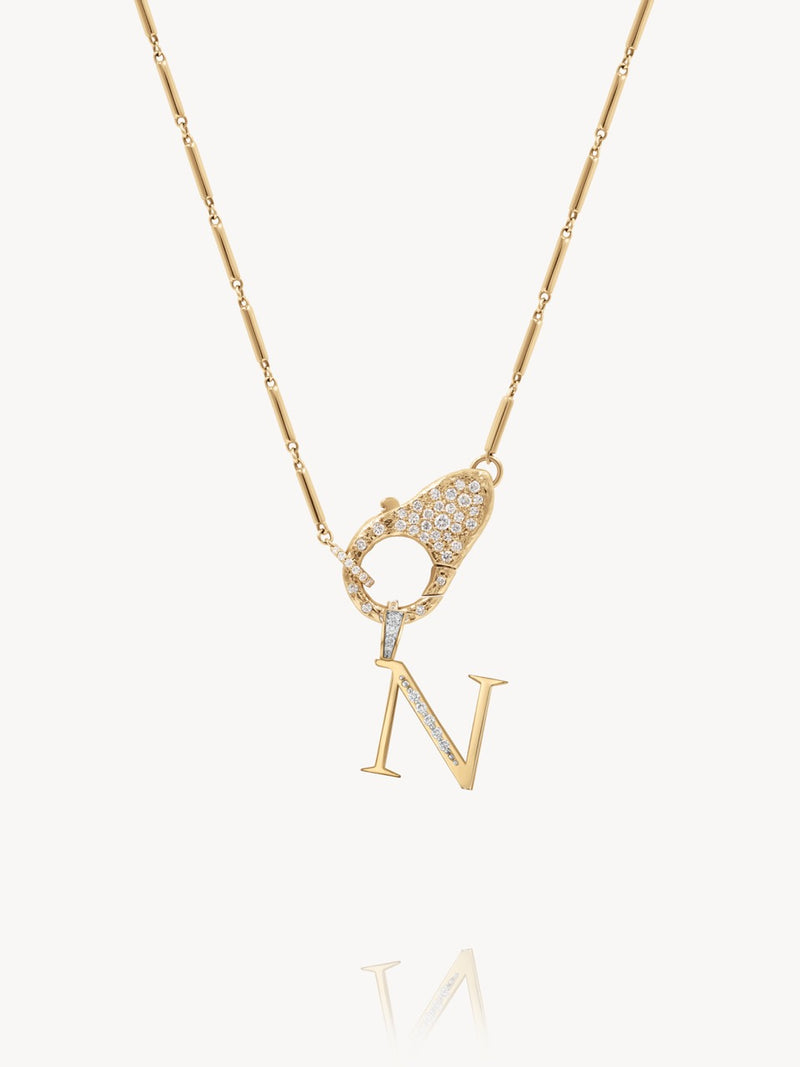 Diamond Initial Pendants