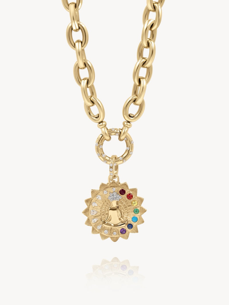 Double Sided Spiritual Woman Mandala Pendant