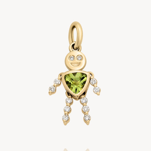 August Boy Lulu & Lox Charm - Peridot