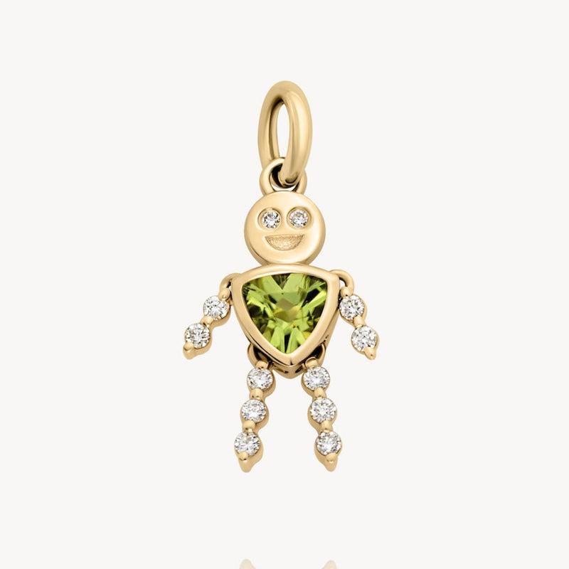 August Boy Lulu & Lox Charm - Peridot