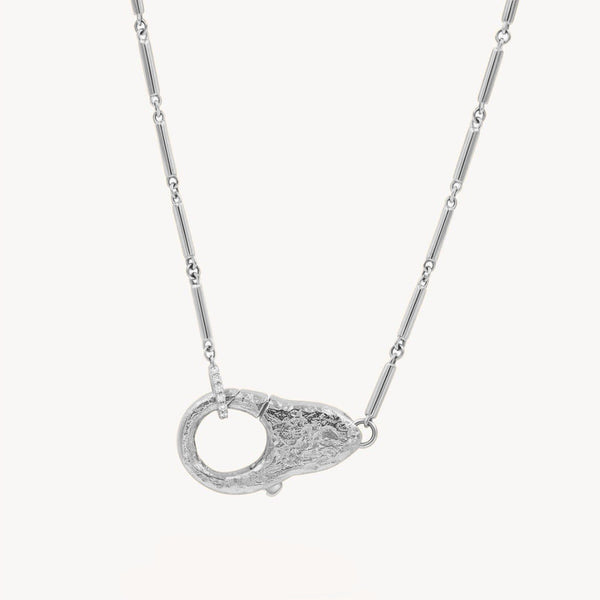 Sterling Silver Lock Necklace