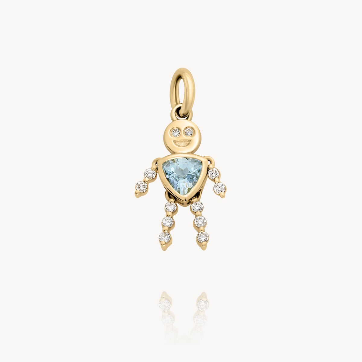 Kids Birthstone Charm Necklace in 14K Yellow Gold | Audry Rose