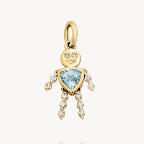 March Boy Lulu & Lox Charm - Aquamarine