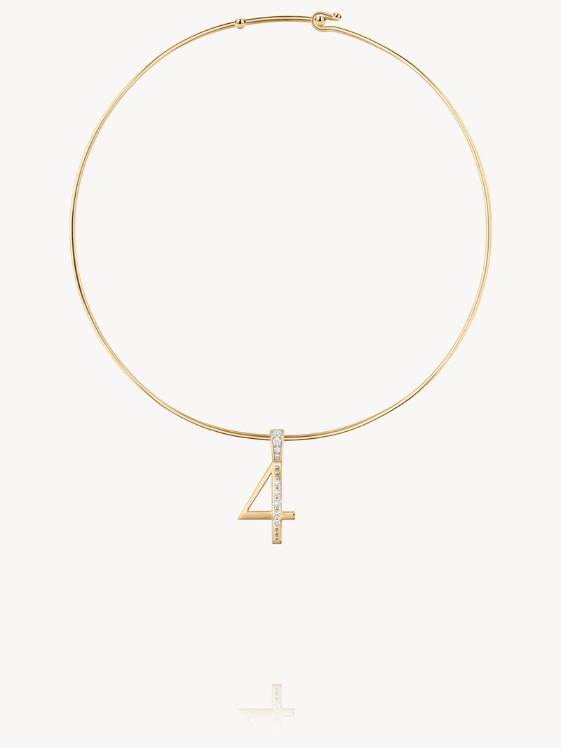 Diamond Number Pendants