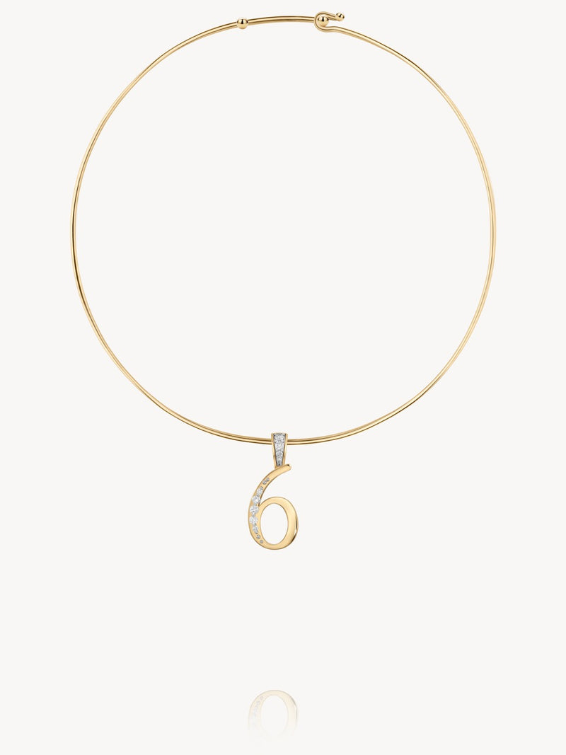 Diamond Number Pendants